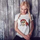 T-shirt Femme Skull Art