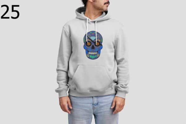 Sweat à Capuche Mixte Skull Art