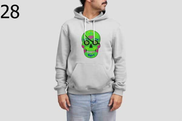 Sweat à Capuche Mixte Skull Art