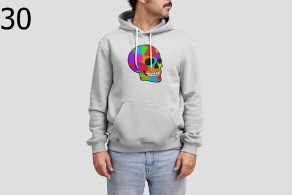Sweat à Capuche Mixte Skull Art