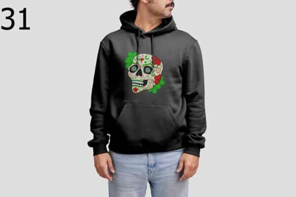 Sweat à Capuche Mixte Skull Art