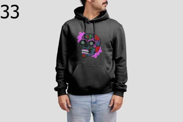 Sweat à Capuche Mixte Skull Art