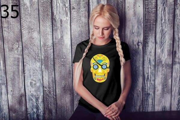 T-shirt Femme Skull Art