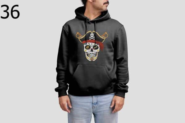 Sweat à Capuche Mixte Skull Art