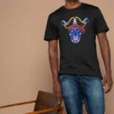T-shirt Mixte Skull Art