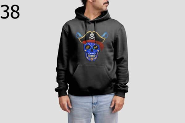 Sweat à Capuche Mixte Skull Art