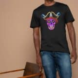 T-shirt Mixte Skull Art