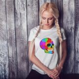 T-shirt Femme Skull Art