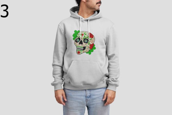 Sweat à Capuche Mixte Skull Art