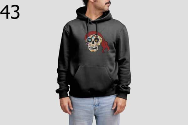 Sweat à Capuche Mixte Skull Art