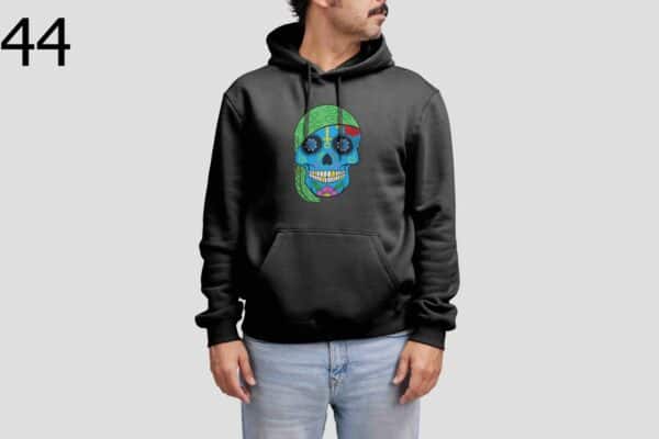 Sweat à Capuche Mixte Skull Art