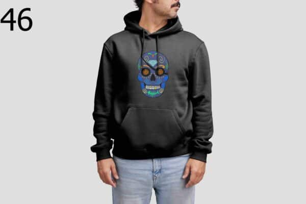 Sweat à Capuche Mixte Skull Art
