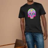 T-shirt Mixte Skull Art