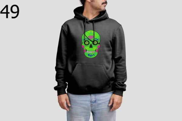 Sweat à Capuche Mixte Skull Art