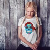 T-shirt Femme Skull Art