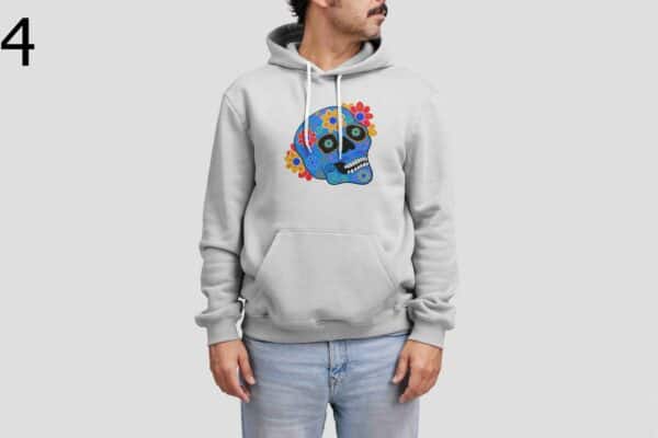 Sweat à Capuche Mixte Skull Art