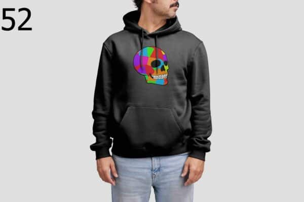 Sweat à Capuche Mixte Skull Art