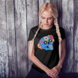 T-shirt Femme Skull Art