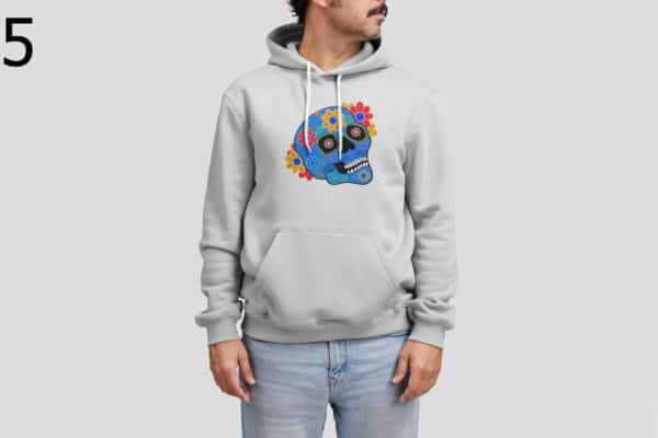 Sweat à Capuche Mixte Skull Art