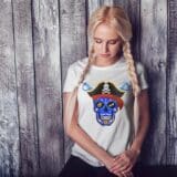 T-shirt Femme Skull Art