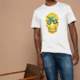T-shirt Mixte Skull Art