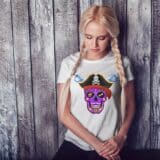 T-shirt Femme Skull Art