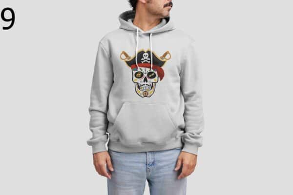 Sweat à Capuche Mixte Skull Art