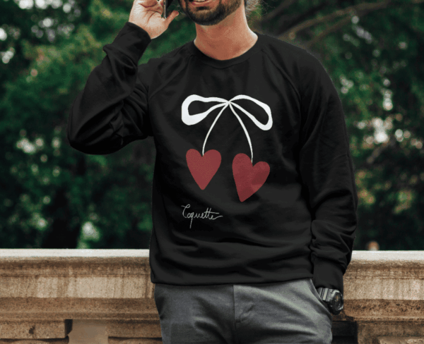 Image noeud coquette : pull coeur – Image 3