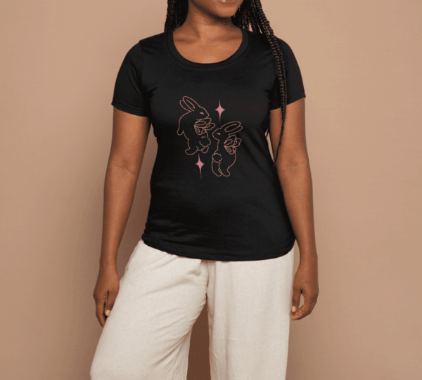 T shirt coquette : lapins – Image 6