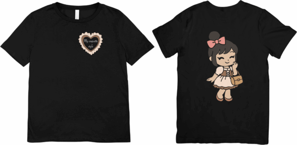 Coquette original : t-shirt femme avec sac – Image 3