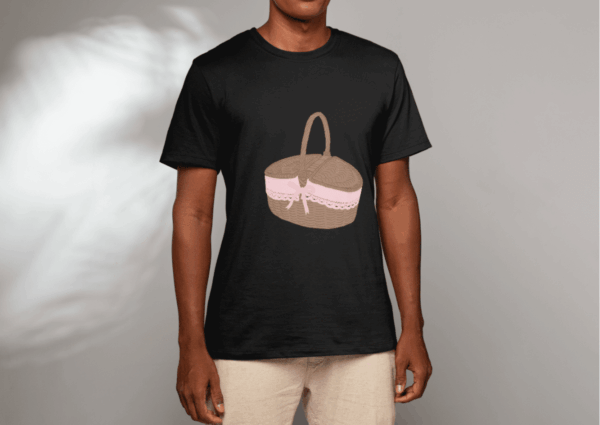 Coquette vetement : t-shirt panier