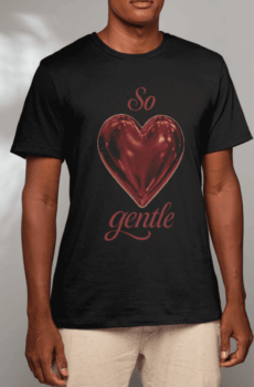 Rouge coquette : t-shirt coeur