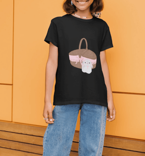 Tenue coquette : t-shirt panier lapin – Image 4