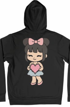 Coquette style : sweat fille coeur