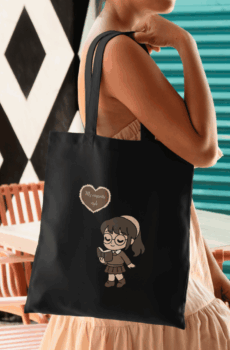 Coquette aesthetic : tote bag femme studieuse