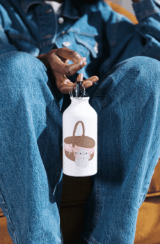 Style coquette : gourde panier lapin