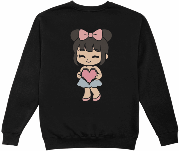 Look coquette : pull fille coeur