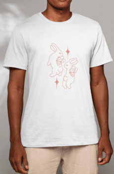 T shirt coquette : lapins