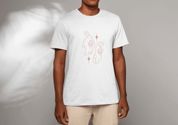 T shirt coquette : lapins