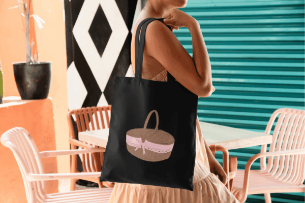 Coquette bag : tote bag panier – Image 2