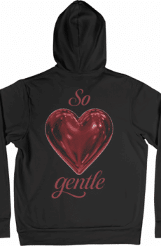 Sweat coquette : coeur rouge