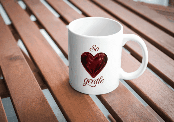 Mug coquette : coeur rouge