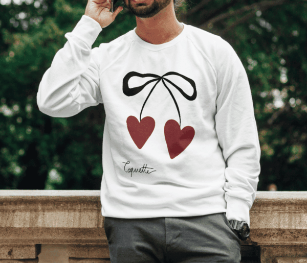 Image noeud coquette : pull coeur – Image 4