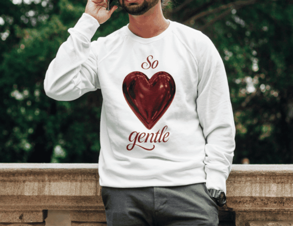 Pull coquette : coeur rouge – Image 4