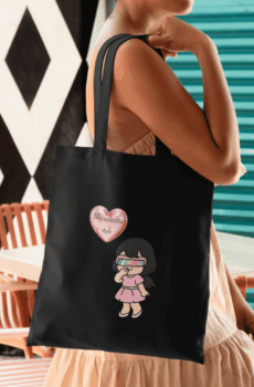 Dessin coquette : tote bag femme