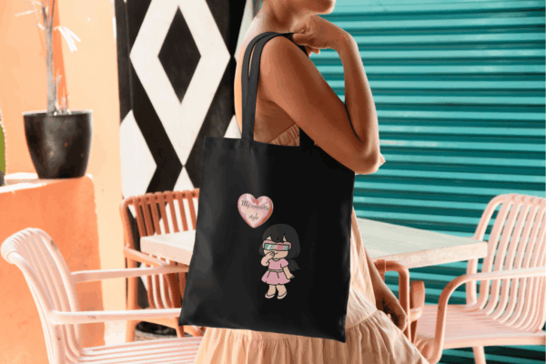 Dessin coquette : tote bag femme