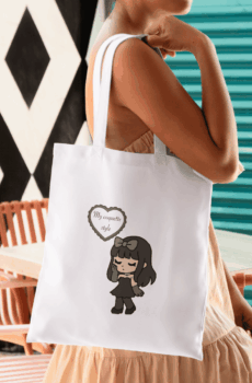 Cute coquette bag : tote bag cute girl