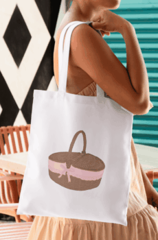 Coquette bag : tote bag panier