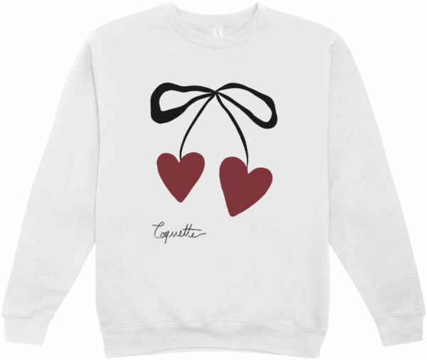 Image noeud coquette : pull coeur – Image 2