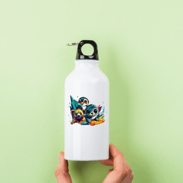 Produit pop art: gourde animaux polaires